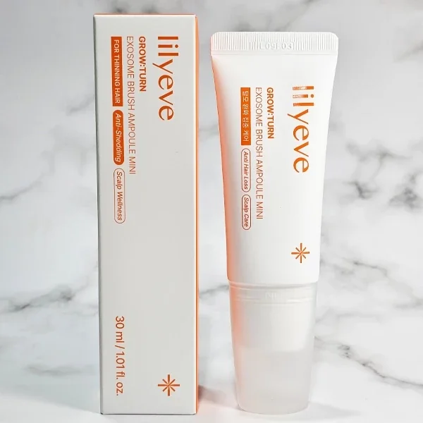 Lilyeve Grow:Turn Ampoule Mini 30ml com a caixa, sobre mármore